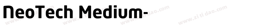 NeoTech Medium字体转换